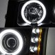 Chevy Silverado 2500HD 2003-2006 Black Smoked CCFL Halo Projector Headlights LED