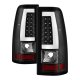 GMC Sierra 2500 2003-2006 Black Tube LED Tail Lights