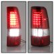 Chevy Silverado 2500HD 2003-2006 Red Clear Custom Full LED Tail Lights