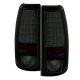 Chevy Silverado 2500 2003-2004 Black Smoked LED Tail Lights