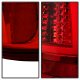 Chevy Silverado 2500 2003-2004 Red Clear Tube LED Tail Lights