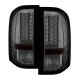 Chevy Silverado 2007-2013 Smoked L-Custom LED Tail Lights