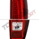 Chevy Colorado 2004-2012 Red and Clear LED Tail Lights