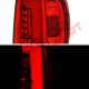 GMC Canyon 2004-2012 Red and Clear LED Tail Lights Tube