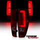 Chevy Colorado 2004-2012 Red and Smoked LED Tail Lights Tube