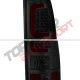 Chevy Silverado 1500HD 2003-2006 Smoked LED Tail Lights Red Tube