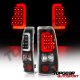 Chevy Silverado 2500HD 2001-2002 Black LED Tail Lights Tube