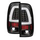 Ford F150 1997-2003 Black Tube LED Tail Lights