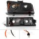 Chevy Silverado 2500HD 2003-2004 Black Custom Grille LED DRL Headlights Tube Bumper Lights