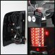 GMC Sierra 2500HD 2007-2014 Black Smoked LED Tail Lights