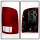 GMC Sierra 2007-2013 Red Clear LED Tail Lights Tube