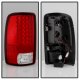 GMC Yukon 2000-2006 Red Clear LED Tail Lights