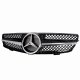 Mercedes Benz CLK 2003-2008 Black with Chrome Sport Grille