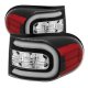 Toyota FJ Cruiser 2007-2013 Black LED Tail Lights