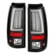 GMC Sierra 2500 1999-2006 Black LED Tail Lights White Tube