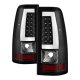 Chevy Silverado 2500 1999-2002 Black LED Tail Lights C-Tube