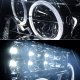 Nissan Titan 2004-2015 Smoked LED Halo Projector Headlights