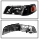 Ford Crown Victoria 1998-2011 Black Headlights