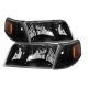 Ford Crown Victoria 1998-2011 Black Headlights