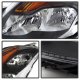 Nissan Altima Coupe 2008-2009 Black Headlights