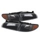 Pontiac Grand Prix 1997-2003 Black Headlights and Corner Lights