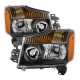 Nissan Armada 2004-2007 Black Headlights