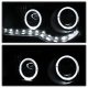 Chrysler 300C 2005-2010 Black LED Halo Headlights