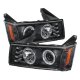 Chevy Colorado 2004-2012 Black Projector Headlights