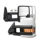 Chevy Silverado 2500HD 2003-2006 White Towing Mirrors LED Lights Power Heated