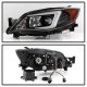 Subaru Impreza WRX 2008-2014 Black HID Projector Headlights LED DRL