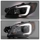 Subaru Impreza WRX 2006-2007 Black Projector Headlights LED DRL