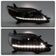 Toyota Sienna 2015-2017 Black LED DRL Halogen Projector Headlights