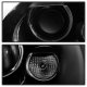 VW Beetle 2006-2010 Black Halogen Projector Headlights with LED