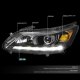 Honda Accord 2013-2015 Black Projector Headlights Tube DRL