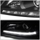 Honda Accord 2013-2015 Black Projector Headlights Tube DRL