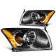 Dodge Caliber 2007-2012 Black Headlights