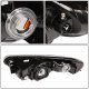 Chrysler Sebring Sedan 2001-2003 Black Headlights