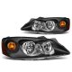 Pontiac G6 2005-2010 Black Euro Headlights