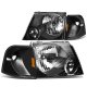 Ford Explorer 2002-2005 Black Headlights Corner Lights