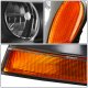 Jeep Grand Cherokee 1999-2004 Black Headlights Amber