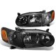 Toyota Corolla 2001-2002 Black Headlights