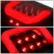 Ford F150 1997-2003 Black Smoked LED Tail Lights Red C-Tube