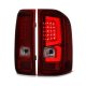 Chevy Silverado 2007-2013 Custom LED Tail Lights Red Smoked