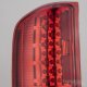 GMC Sierra 3500HD Dually 2007-2014 Red and Clear LED Tail Lights