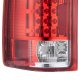 GMC Sierra 3500HD Dually 2007-2014 Red and Clear LED Tail Lights