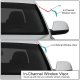 Dodge Dakota 2000-2004 Quad Cab Tinted Side Window Visors Deflectors