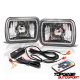 Ford Aerostar 1986-1991 Black Color SMD LED Sealed Beam Headlight Conversion Remote