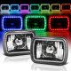 Mazda B2600 1986-1993 Black Color SMD LED Sealed Beam Headlight Conversion Remote