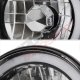 Mitsubishi Montero 1987-1991 Black Blue Halo Tube Sealed Beam Headlight Conversion