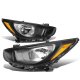 Hyundai Accent 2012-2017 Black Headlights